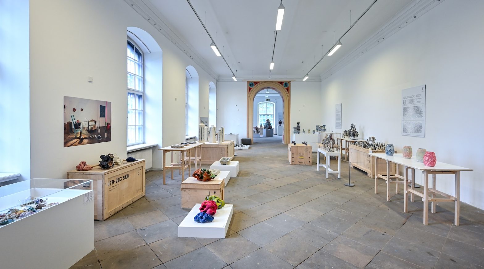 Ausstellungsansicht des Richard-Bampi-Preises 2025 im Japanischen Palais der Staatlichen Kunstsammlungen Dresden, Foto: Andreas Greiner-Napp